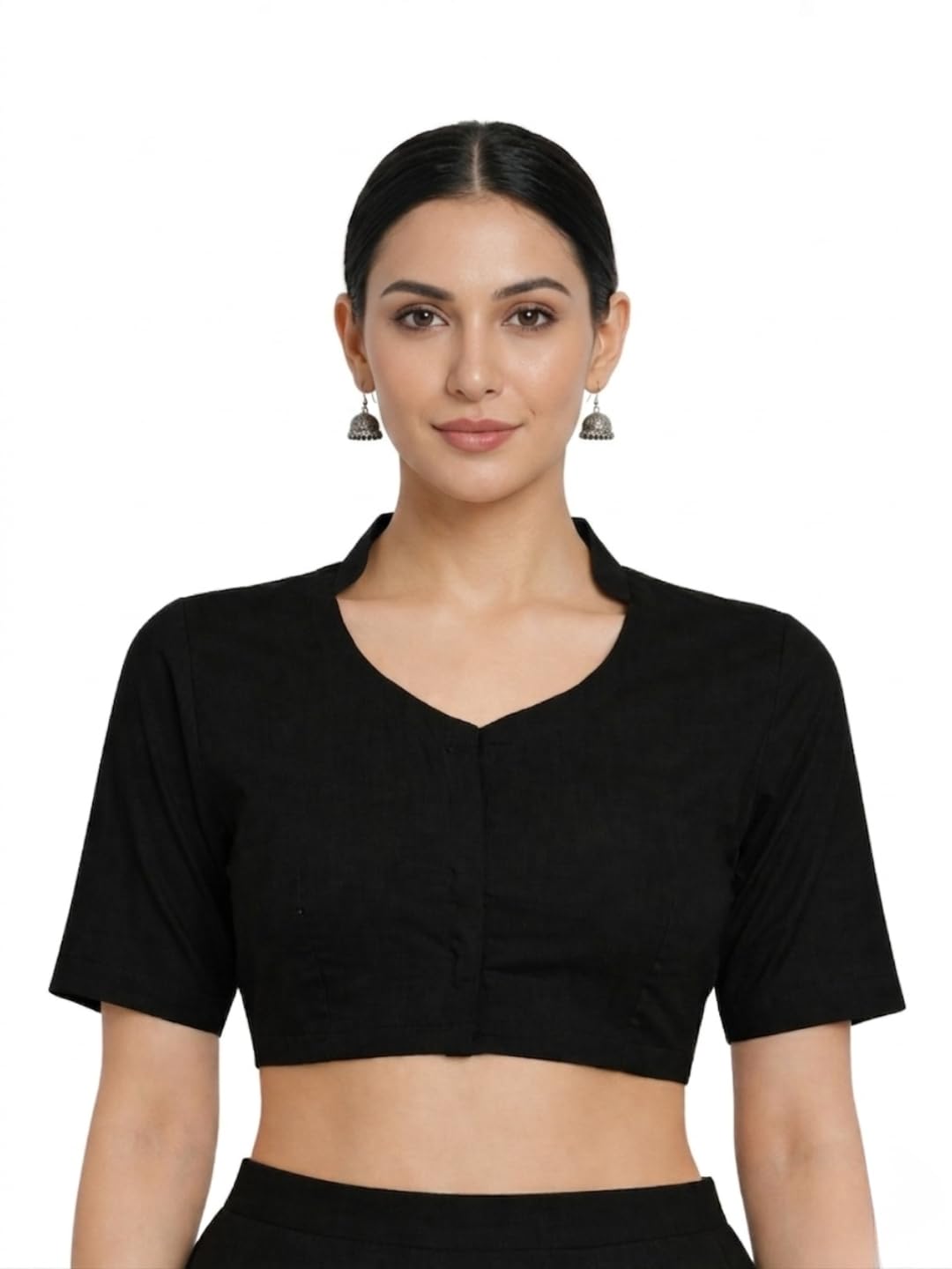 thevasa Women's Reinvented Neckline Blouse-picture-7