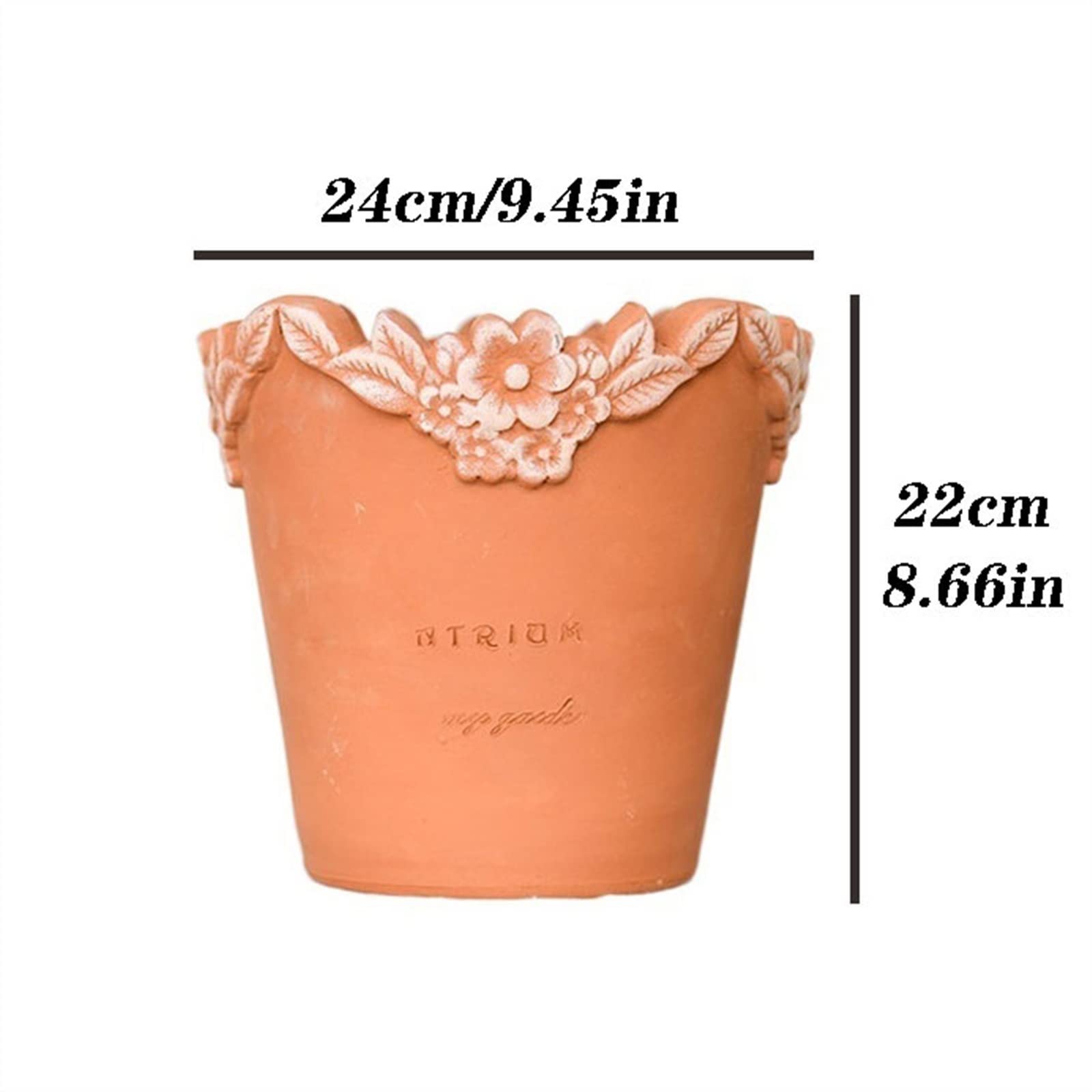 Doniczki do sadzenia proste pojemniki na rośliny retro tłoczone doniczki kwiatowe czerwone ceramiczne orchidee garnki małe doniczki ozdobne doniczki kwiatowe (tło) sadzarka