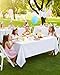 Utopia Kitchen Rectangle Table Cloth 2 Pack(90x132 Inches, White), Tablecloth Machine Washable, Polyester Table Cover for Dining, Buffet Parties, Picnics, Events, Weddings and Restaurants