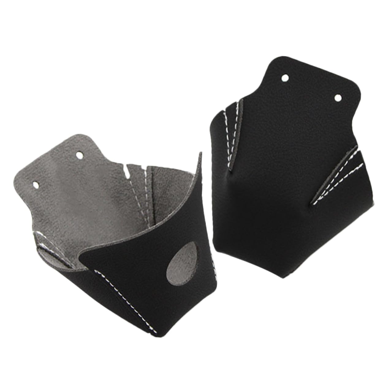 ibasenice Skate-Zehenschutz Kappen Separator Pads Schützend Beschützer Dein Für Bewachen Zehenschutz Rollschuhe Schlittschuhe Liefern Skates Zubehör Black Leder