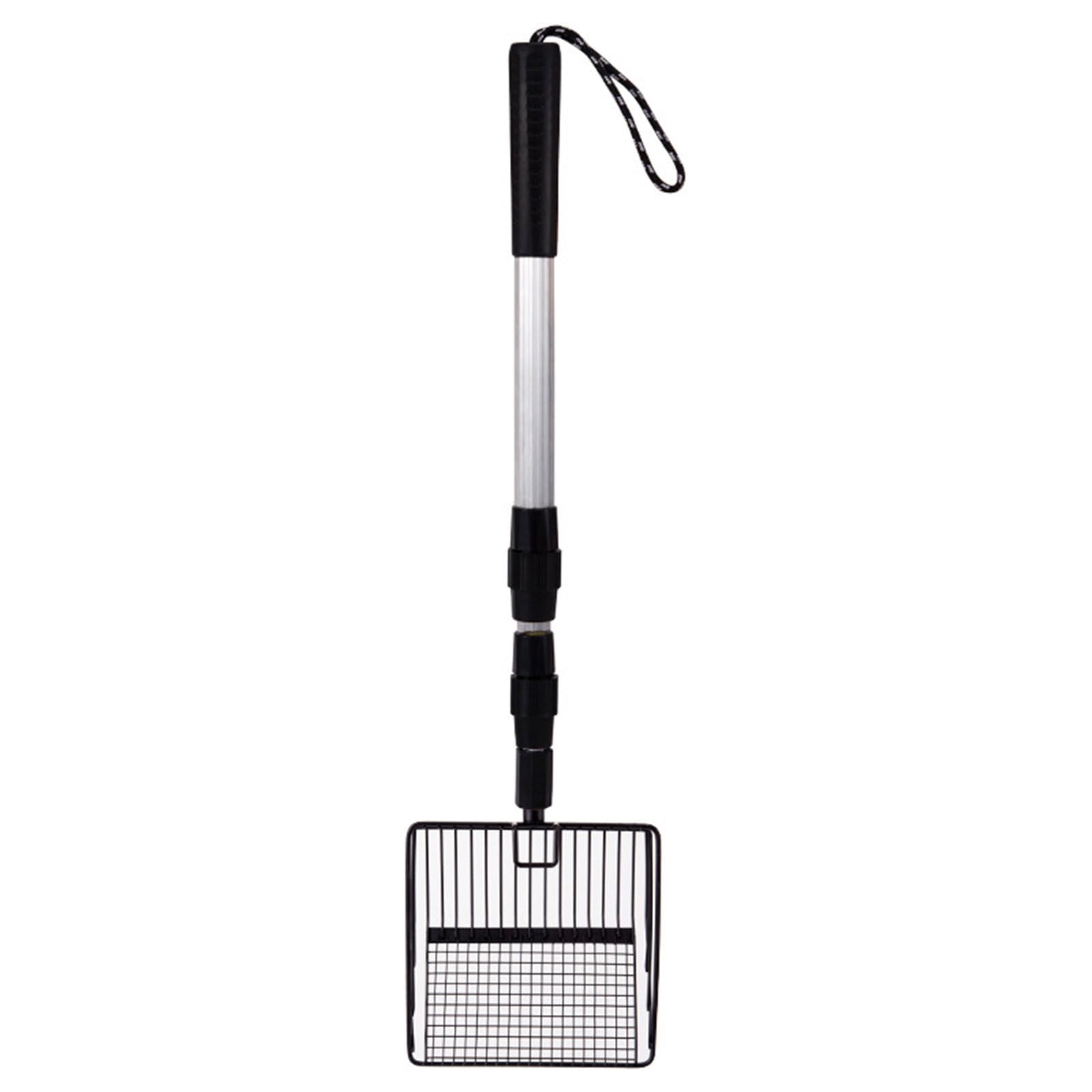 YWLUUOO Retractable Cats Litter Scooper Flexible Ergonomic Handle Design Sifter Efficient Chicken Coops Beach Cleaning Tool Adjustable Handle Cats Litter Shovel