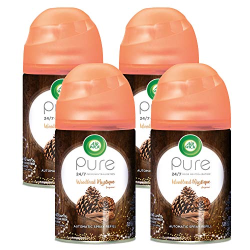 Air Wick Pure Freshmatic 4 Refills Automatic Spray, Woodland Mystique, 4ct, Air Freshener, Essential - //coolthings.us
