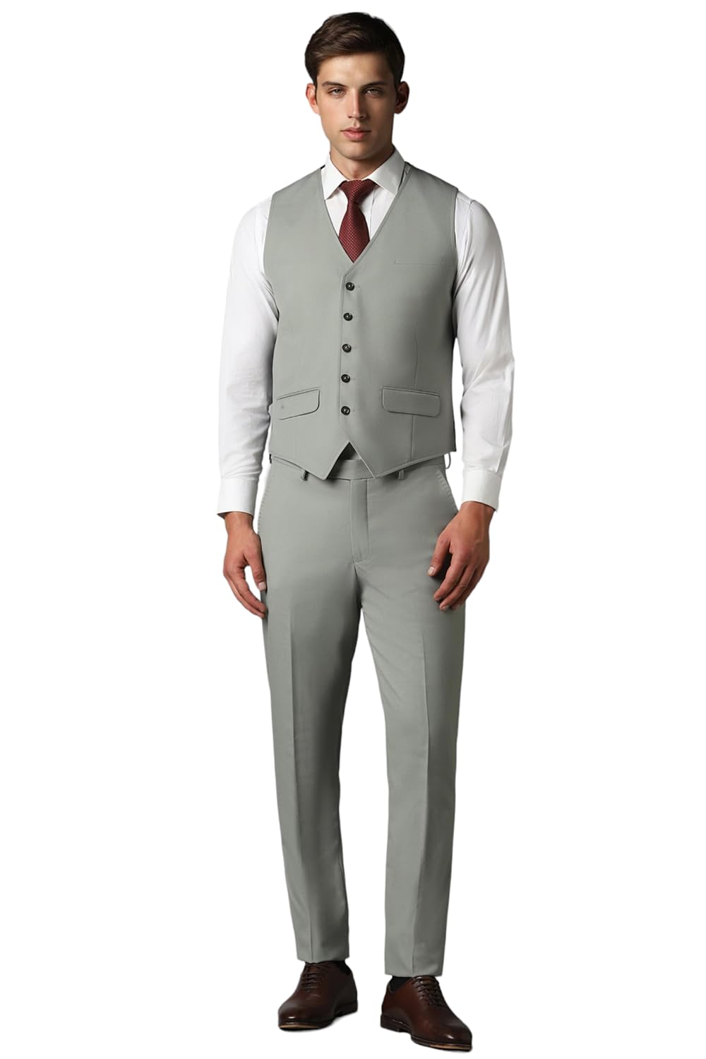 louis philippe Men's Polyester Blend Three Piece Suit-Dress Set-picture-30