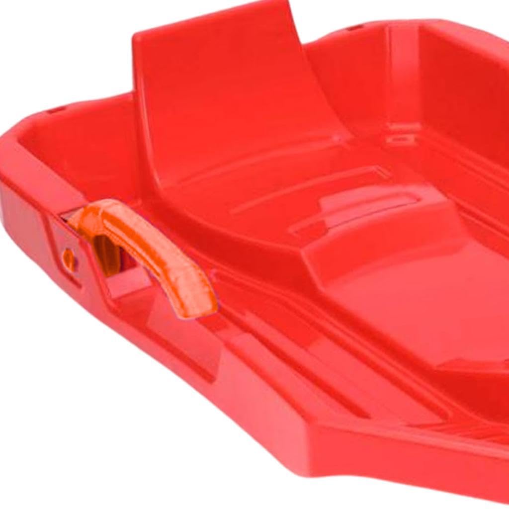 TISHITA Luge pour Enfant Sled de Descente Toboggan avec Freins Corde de Traction en PP Résistant Adapté à L'Utilisation par Les Enfants pour Le Jeu d'hiver Le