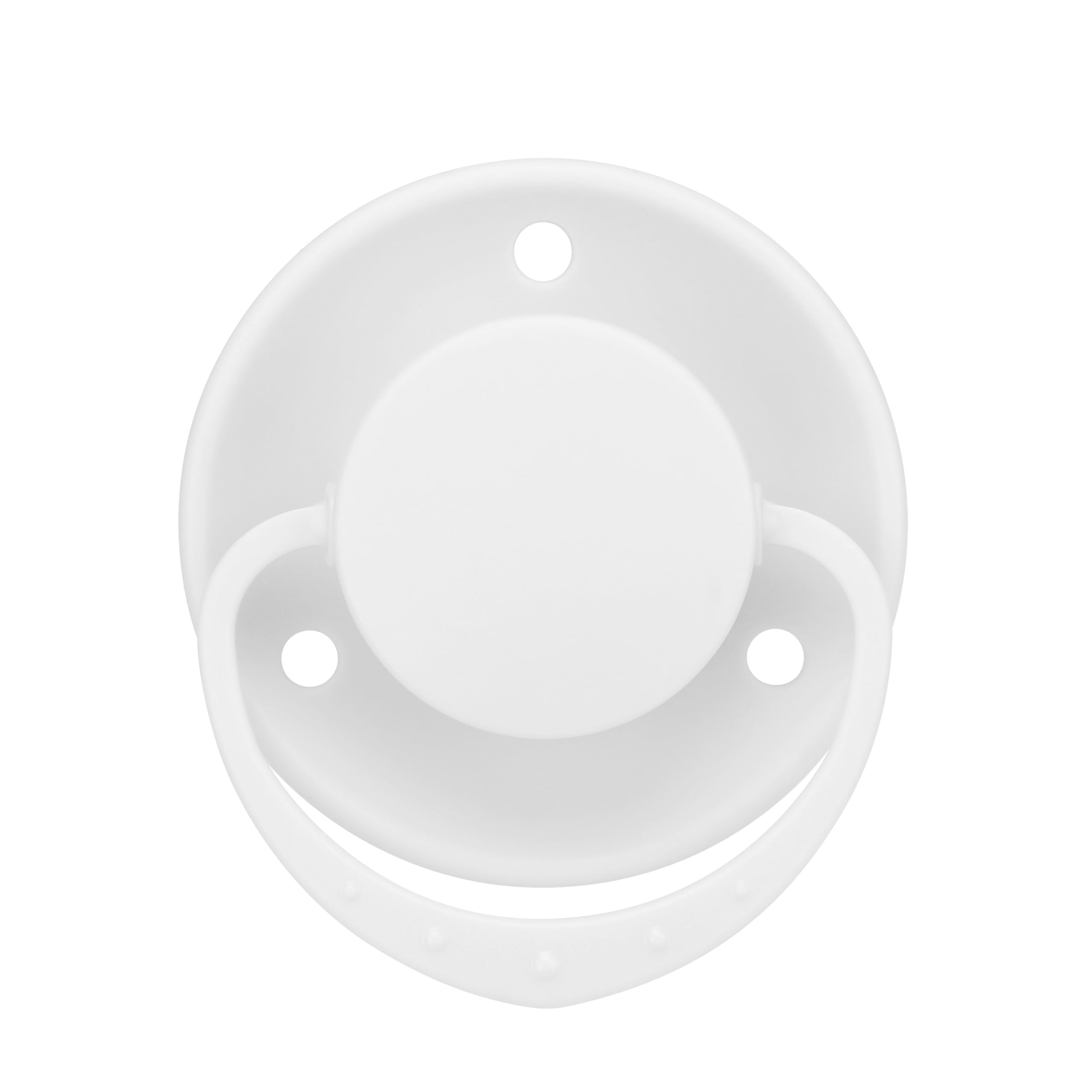 Somniumnight Adult Sized Pacifier for Anxiety: Silicone Round Paci Large Teat Replacement for Seleep - Stress Release Biny Taken Apart and Re-Assembled Gift Idea White