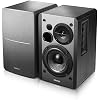 Edifier R1280DB Powered Bluetooth Bookshelf Speakers - Optical Input - Wireless Studio Monitors - 4 Inch Near Field Speaker - 42W RMS - Wood Grain (Black)