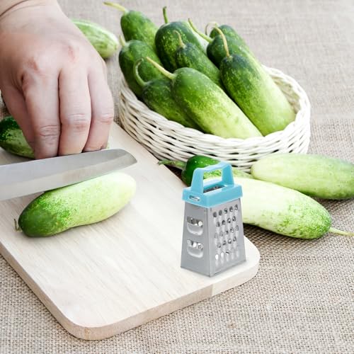 Mini Rallador de Queso y Verduras, Set 6pzas Acero miniatura 6