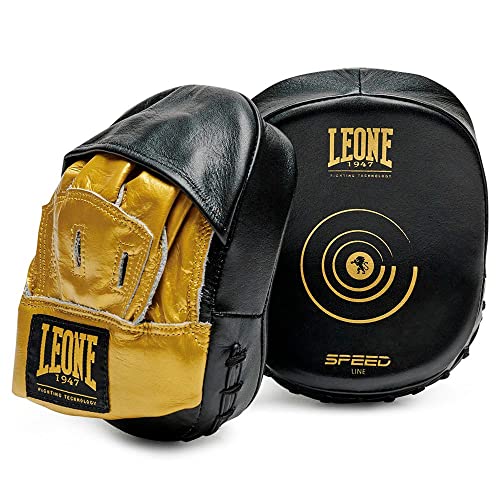 Gants de boxe LEONE 1947 Speed Line Noir One Size avec attache renforcée