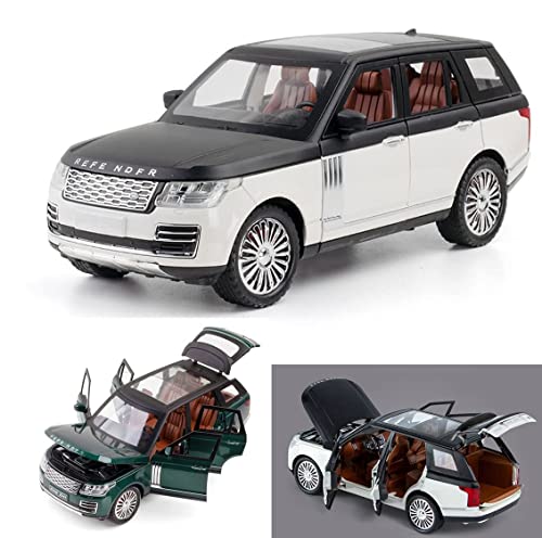 Image of DEOXY Exclusive Diecast Metal 1:24 Land Rover Pull Back Car Toy Car With Openable Doors & Light,Music Boys Gifts Toys For Kids,Black