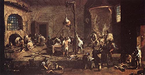 Peinture abstraite Alessandro Magnasco poster de prison 60x90cm