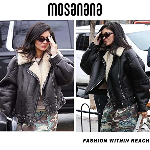 mosanana Wrap Around Y2K Sunglasses for Women and Men Model Freak3