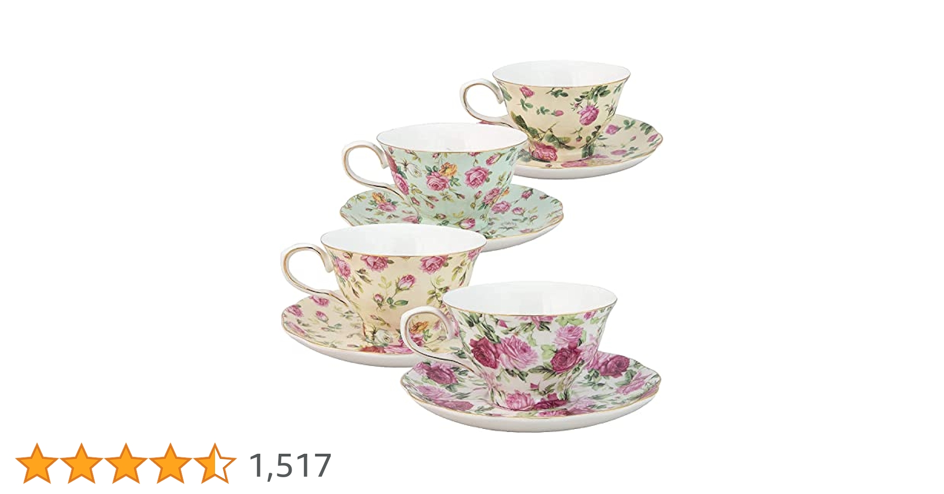 その他 Gracie China by Coastline Imports 4-Piece Porcelain Tea for One Stacked Teapot Cup Saucer Blue Cottage Rose Chintz by Gracie China by C 71Qk4ibRpAL._UF350,350_QL50_.jpg