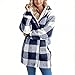 Generic Women's Sherpa Jacket, Blue, XX-Large, Plus Size, Relaxed Fit, Zipper Closure, Hooded, Casual, All Seasons, Not Water Resistant, Women, Teen Girls, Maternity, All Ages, Coat