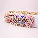 Jzcky Shzrp Lovely Owl Shape Crystal Rhinestone Keychain Key Chain Sparkling Key Ring Charm Purse Pendant Handbag Bag Decoration Holiday Gift(Purple)