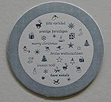 Material: Hochwertige Bierdeckelpappe in ca. 1,6 mm Stärke. Format: kreisrund mit ca. 107 mm Durchmesser.