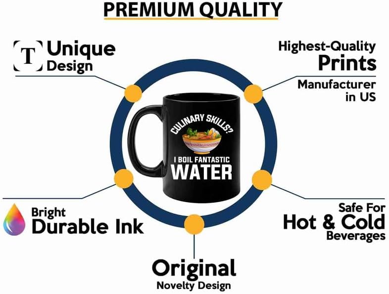 Ramen Coffee Mug 11oz Black -Culinary skills - Food Lovers chicken pumpkin vegan pantry spicy noodles image 3