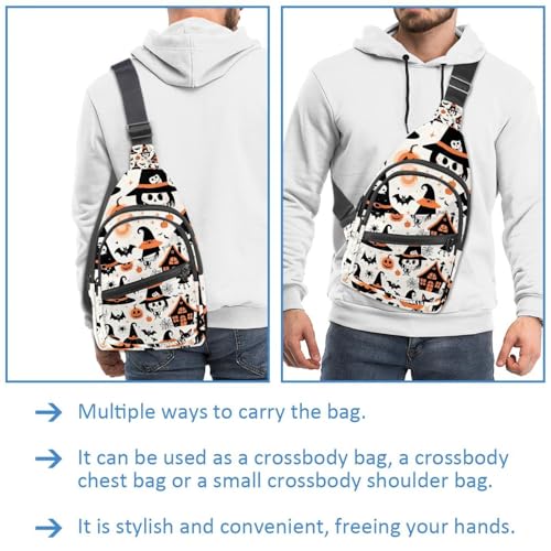 Sac à bandoulière de voyage Halloween pour sorties et vacances