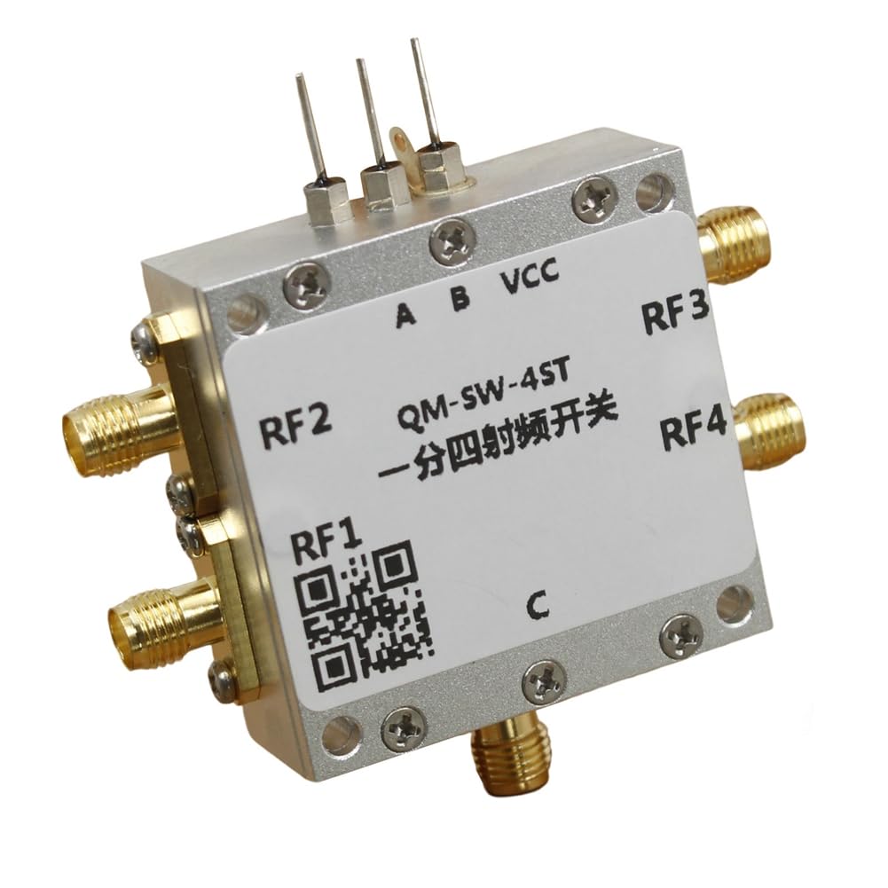 0,1-6 GHz HF-Schalter SP4T HF-Schalter Hochisolierter 1/4 Mikrowellen-Elektronikschalter HF-Schalter