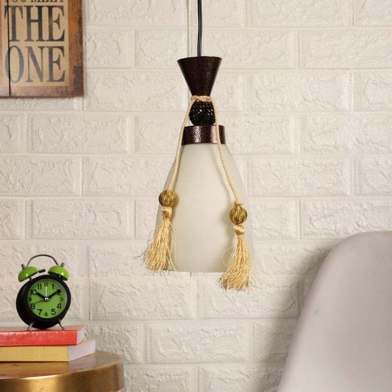 ELIANTE Marrón Metal Hanging Light Brown for Living Room, Bedroom, Dining Room, Kitchen | 3 Years Warranty | Free - LED LAMP-image-10