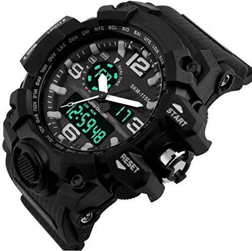 Shocknshop Analog Digital Sports Black Dial Multi Functional Mens Boys Watch -SK08 - Image 2