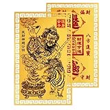 Dekoration des Gottes des Reichtums 2026, Tragbares Amulett aus Goldlegierung, glücksbringende Karte, für Männer, Frauen, Familie, Freunde und Kollegen