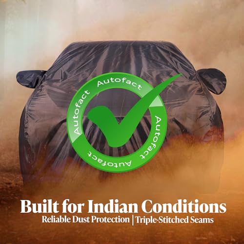 Image of Autofact Premium Car Cover for Maruti Ignis | All Weather Water-Resistant Full Body Car Cover | Light-Weight Triple-Stitched Outdoor Shield with UV Protection, Dustproof & Heat-Resistant