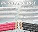 WindyNation 10 Gauge 10 AWG Pair 15 Feet Black + 15 Feet Red PV Photovoltaic Solar Panel Extension Cable Wire Solar Connectors