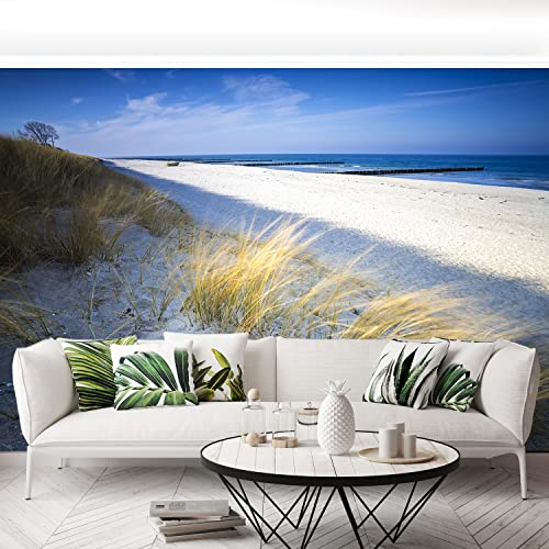 Papier peint plage de mer pour masquer les imperfections murales