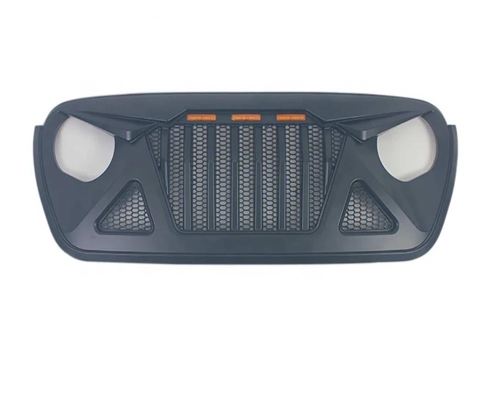 Matte Style Offroad 4x4 Front Grille Bumper Grilles Upper Racing Grill Compatible for Wrangler JL 2018-2021 & Compatible for Gladiator JT