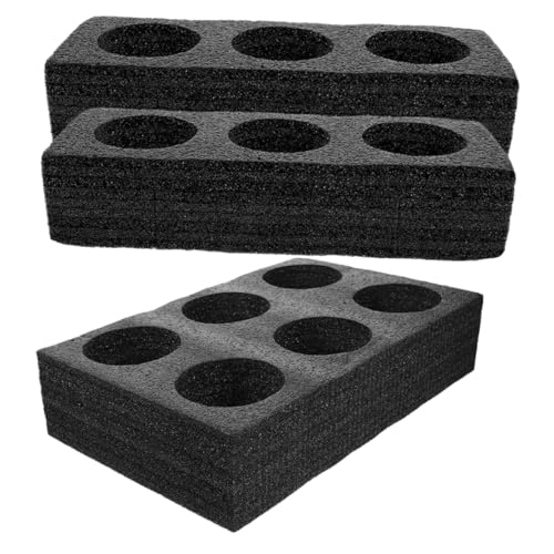 Alipis 3pcs Cup Holder Beverage Packaging Supplies Coffee Carrier Takeout Cup Carrier Coffee Tray Drink Carrier Beverage Holder Beverage Carrier Drink Holder Black Pearl Cotton re-usable