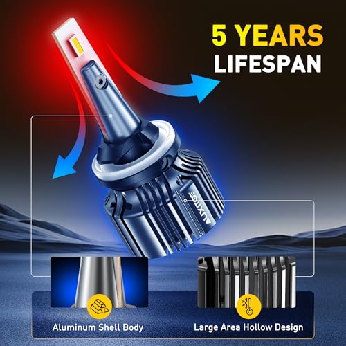 Image of AUXITO 881 889 886 894 862 896 898 LED Fog Light Bulbs 18000LM, 1000% Brighter 6500K H27 Fog Lights, 1:1 OEM Replacement for Cars Trucks SUVs, 3-Minute Installation, IP68 Waterproof, Pack of 2