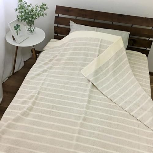 [訳あり] オーガニックコットン タオルケットとタオルシーツセット シングル ベージュ OH5772+SNS12BR [4603]