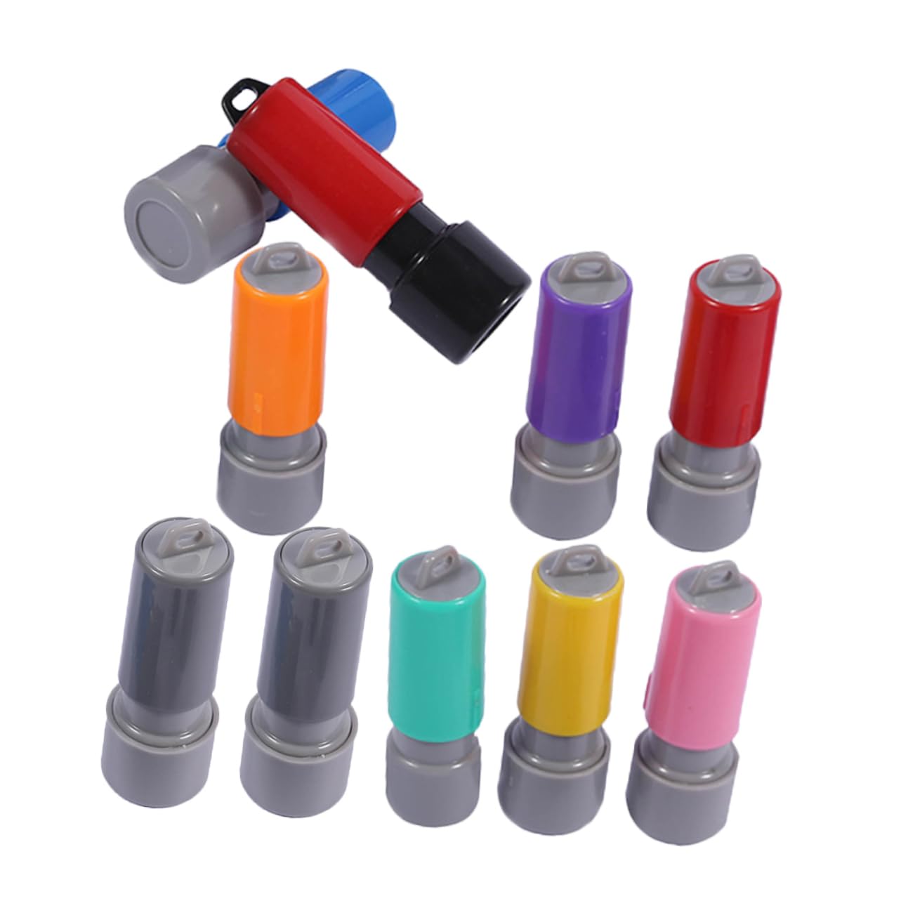 Gadpiparty 5 Set Custodia Sigillata Creazione Mestiere Tampone Astuccio Tamponi Di Inchiostro Sigilli Kit Scatola Stagna Timbro Francobolli Fai Da Te Stampaggio Vuoto Plastica 10 Pezzi*5