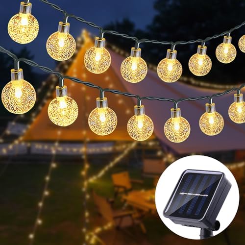 Guirlande Lumineuse Solaire,11M 60 LEDs Guirlande Lumineuses Sola...