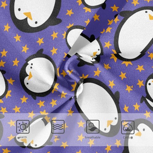 Girls' Underwear Penguin Purple Cotton Stretch Comfort Toddler Panties3