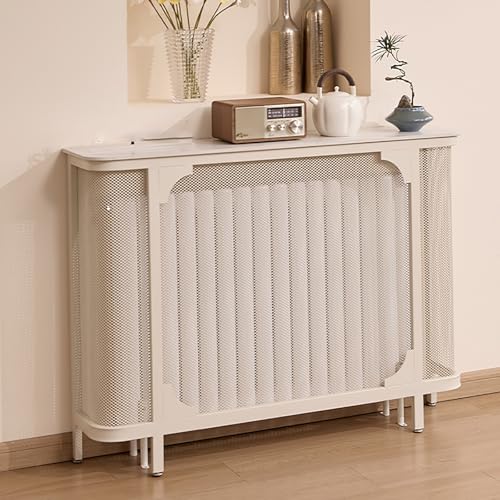 Housse de chauffage moderne en fer pour optimiser le rangement du salon