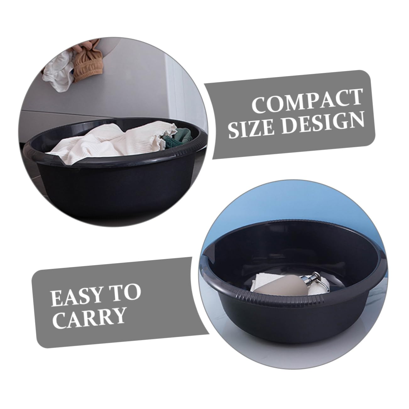 Bañera De Lavado Multifuncional para Baño y Cocina Cuenco De Almacenamiento para Higiene Personal