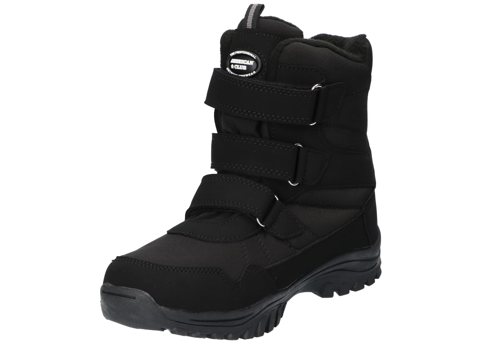 SN65 OCIEPLANE TRAPERY BUTY ZIMOWE ŚNIEGOWCE NA RZEPY BLK 37