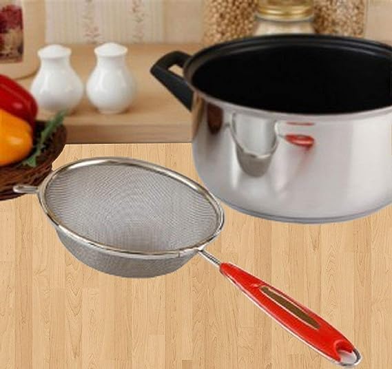 Image of Stainless Steel 14cm Soup and Juice Strainer (Silver)