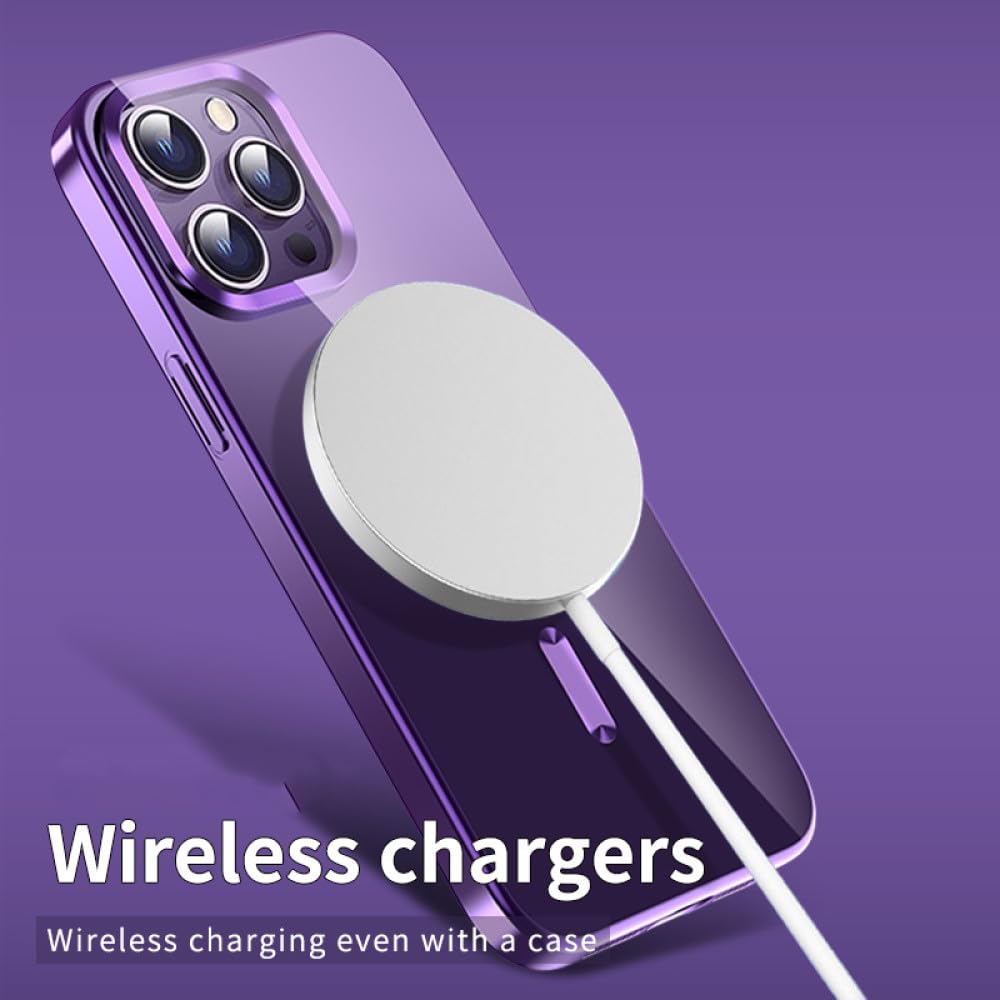 Amazon.co.jp: ファッション透明磁気ワイヤレス充電ケース For iPhone