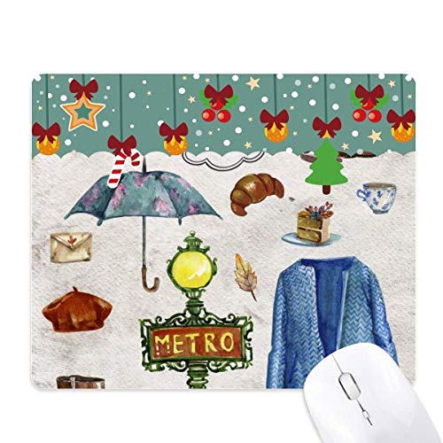 Alfombrilla de ratón Dress Umbrella France Life para cambiar el estilo de tu oficina esta Navidad
