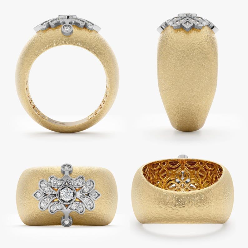Bague imposante argent 925 anti-ternissement pour briller sans complexe - 3