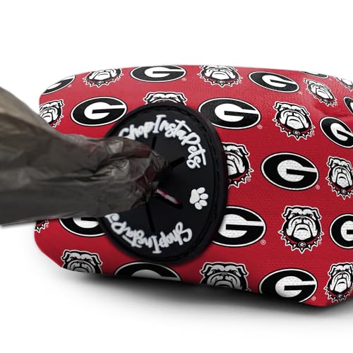 Image of Georgia Bulldogs Poop Bag Holder | Officially Licensed