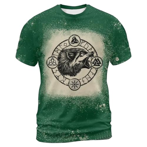 T-Shirt Homme Militaire à Manches Longues et Boutons - Tee Shirt Blanc Col Rond Slim Fit