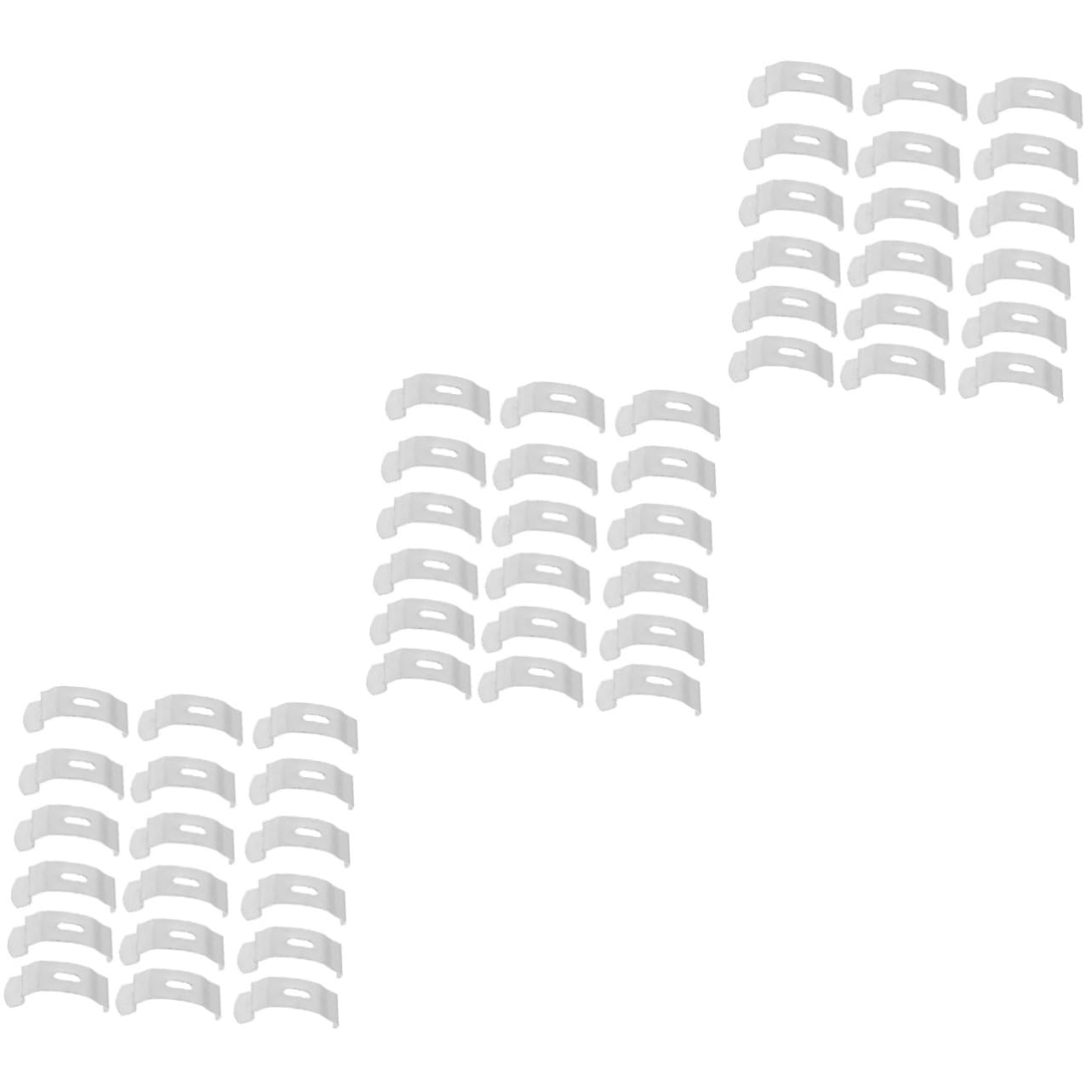 HOMOCONO 60pcs Vertical Curtain Installation Plates Metal Repair Tools for Curtain Accessories Easy to Install Suitable for Living Room Bedroom Kitchen and More