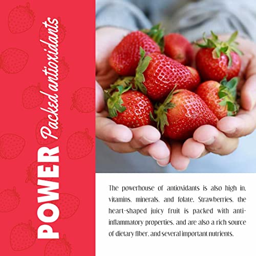 Image of 20-20 Dry Fruits Dried Strawberry 200g Jar | Healthy Strawberry Snack| High in Anti-Oxidants & Vitamin C | Supports Heart Health & Immunity