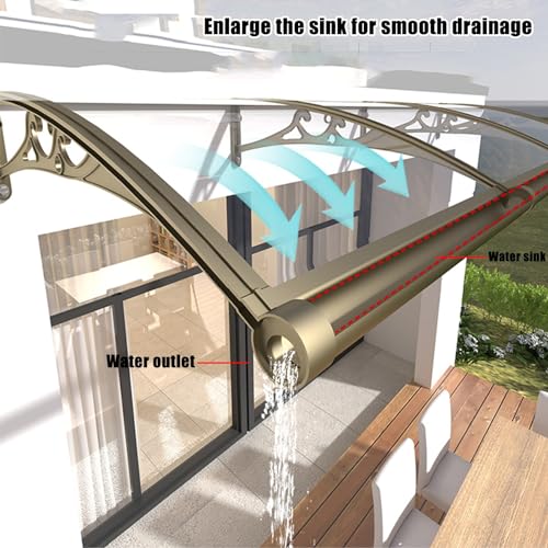 Couverture extérieure en polycarbonate avec cadre en aluminium durable et robuste