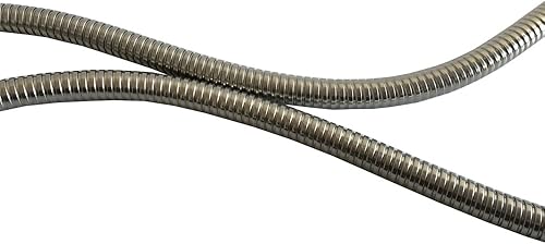 Miniatura 7 de Pieza de repuesto de manguera de cabezal rociador para grifo de fregadero de cocina, acero inoxidable, 59 pulgadas, níquel cepillado