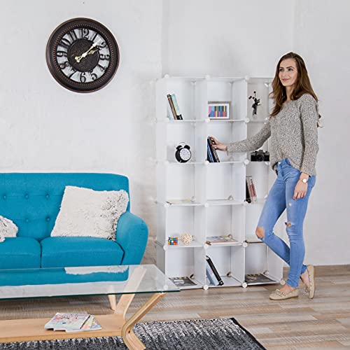 Relaxdays-1002195946-Scaffale-Componibile-in-Plastica-Divisorio-Ambienti-Cubi-a-Incastro-15-Scomparti-Nero