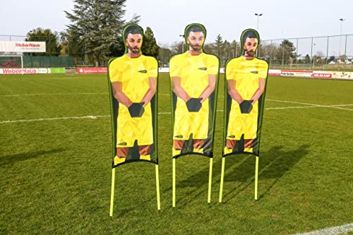 Maniquíes de fútbol flexibles de poliéster impreso para entrenamiento pack de 3 2